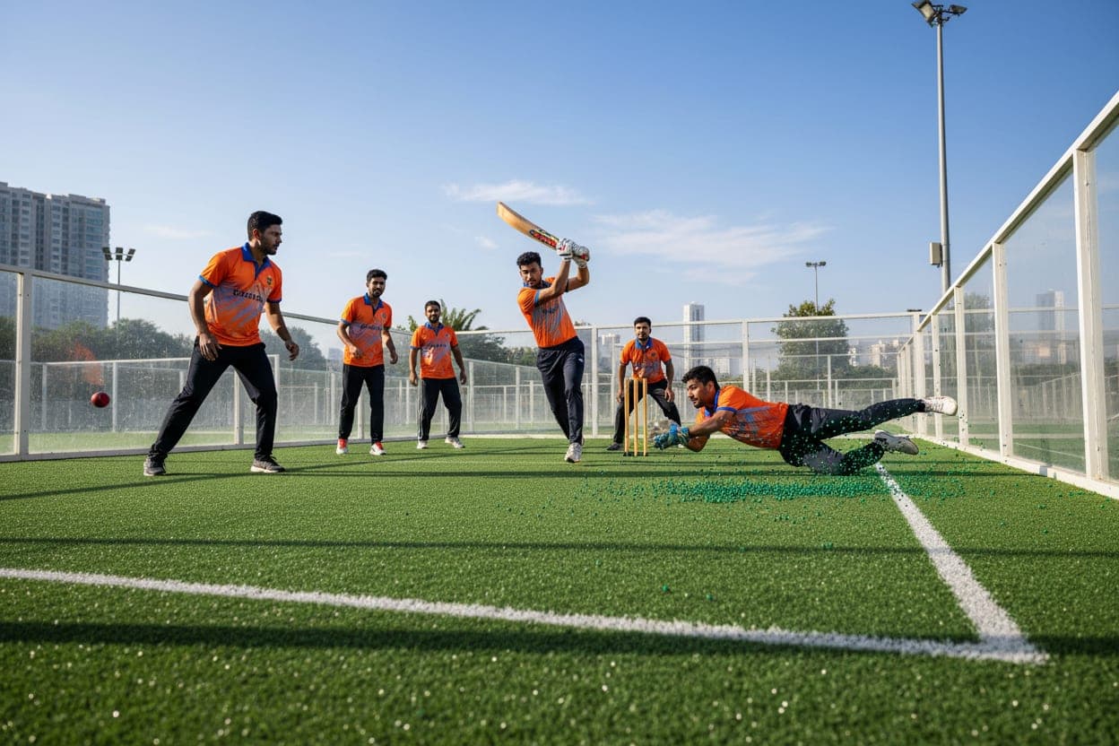 Box cricket pitch at Stadium 365