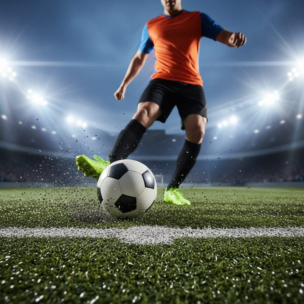 Football action shot at Stadium 365